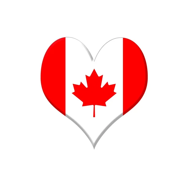Kanada serce. — Zdjęcie stockowe