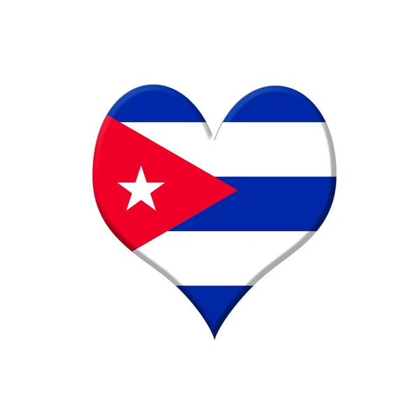 Cuba corazón . — Foto de Stock