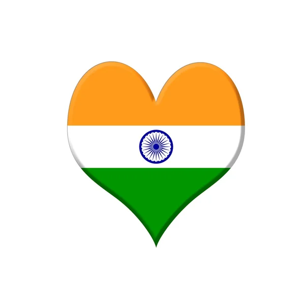 India heart. — Stock Photo, Image