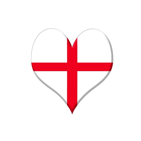 Inglaterra corazón . —  Fotos de Stock