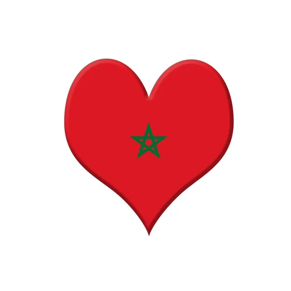 Morocco heart. — Stock Photo, Image