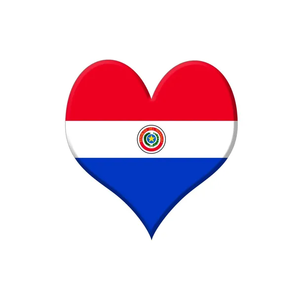 Paraguay heart. — Zdjęcie stockowe