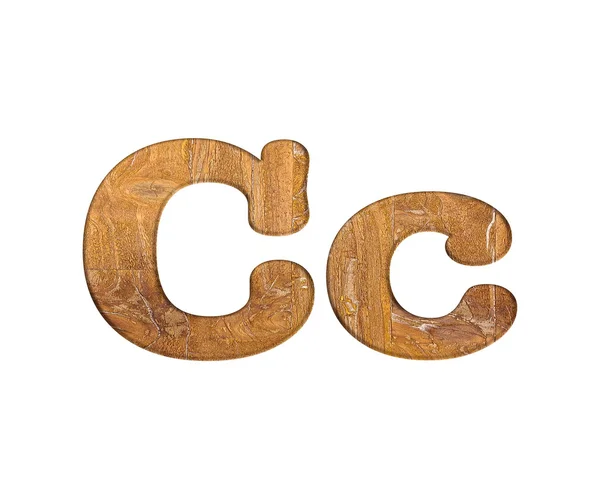 Letter C wooden. — Stock Photo, Image