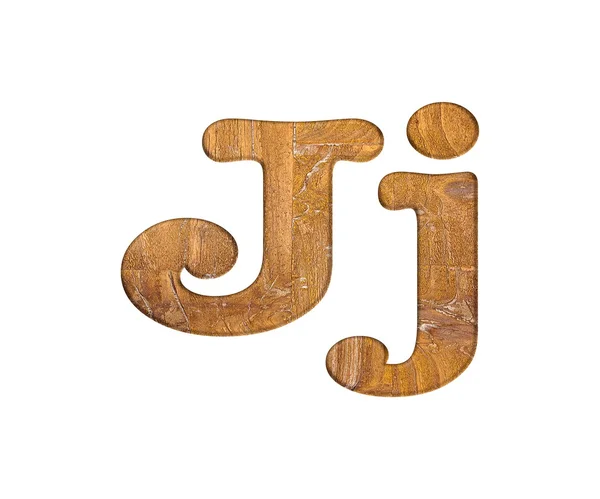 Letter J wooden. — Stock Photo, Image