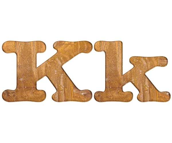 Letter K wooden. — Stock Photo, Image