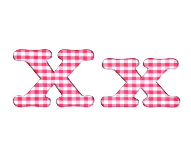 ABC kumaş şemsiye, harf x.