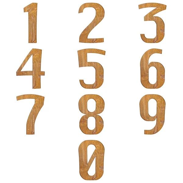 Numbers wooden. — Stock Photo, Image