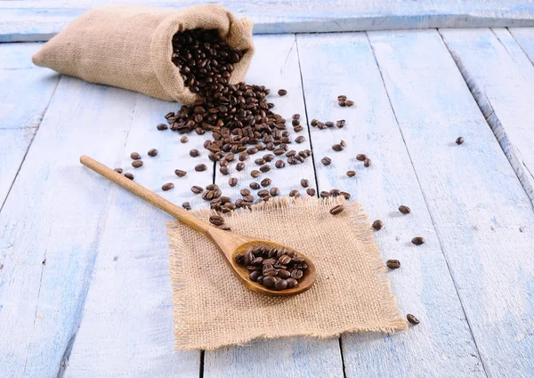 Saco de grãos de café . — Fotografia de Stock