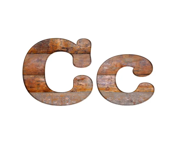 Letter C wooden. — Stock Photo, Image