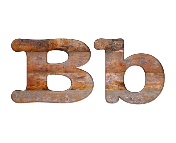 Letter B wooden. — Stock Photo, Image