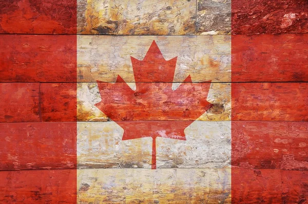 Bandera de madera de Canada . — Foto de Stock