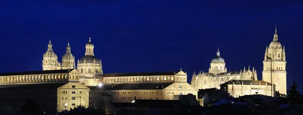 Salamanca kathedraal en clerecia torens. — Stockfoto