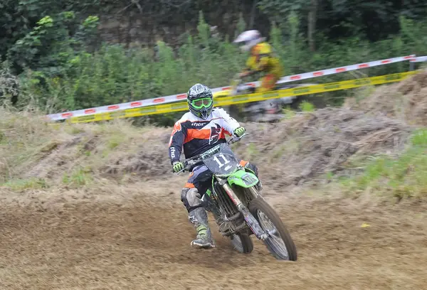 Motorcross in valdesoto, asturias, Spanje — Stockfoto