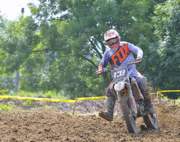 Motocross in Valdesoto, Asturias, Spain — Stock Photo, Image