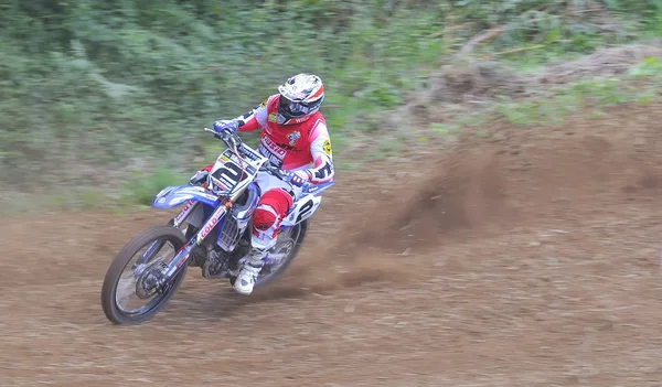 Motocross w sariego, asturias, Hiszpania — Zdjęcie stockowe