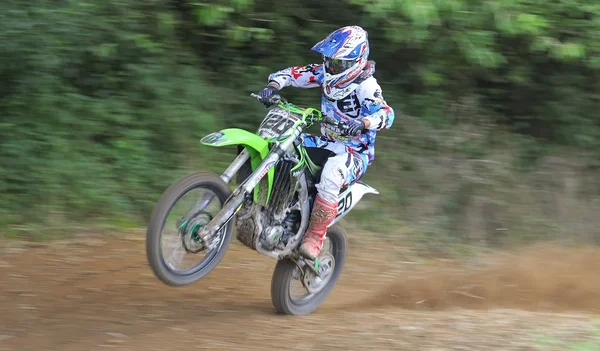 Motocross w sariego, asturias, Hiszpania — Zdjęcie stockowe