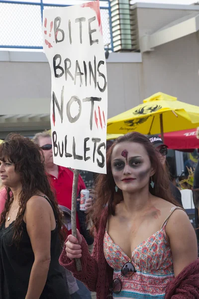 Asbury Park Zombie Walk 2013 - Zombie Activist — Stock Photo, Image