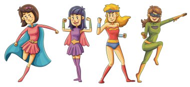 Güzellik süper kahraman kızlar