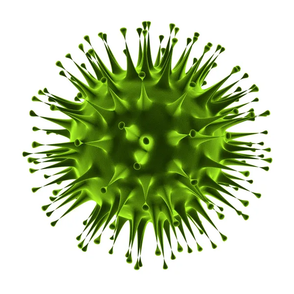 Virus närbild under Mikroskop — Stockfoto