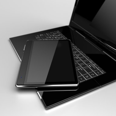 Dijital tablet laptop Concept
