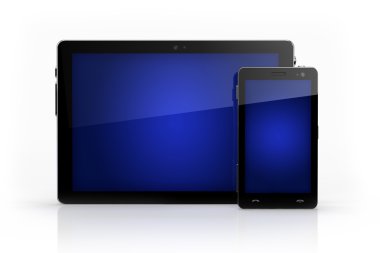 Dijital tren duo - telefon ve tablet