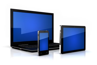 dokunmatik ekran ailesi - dijital tablet, telefonu ve laptop
