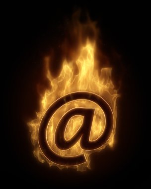 Ateşli ateşte AT Sembolü 'nü yakmak