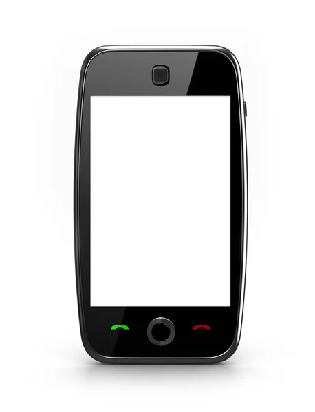 Blank skärm cellphone — Stockfoto
