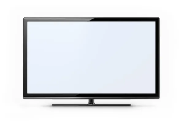 TV screen - white — Stock Photo, Image