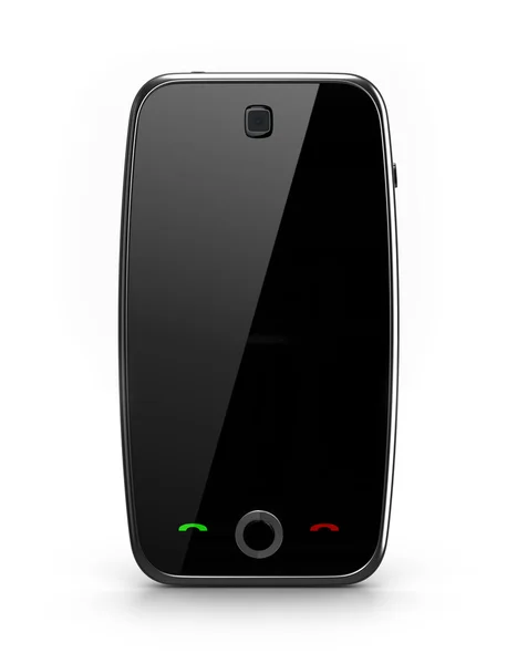 현대 핸드폰 흰색 절연 — 스톡 사진