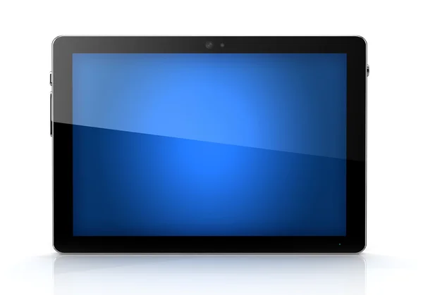 Almofada digital tela azul isolado- próprio design — Fotografia de Stock