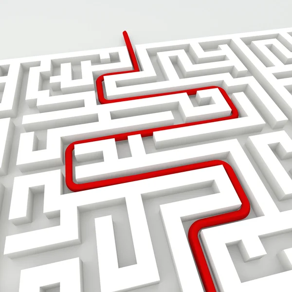 In the labyrinth - business concept — Stock Photo, Image