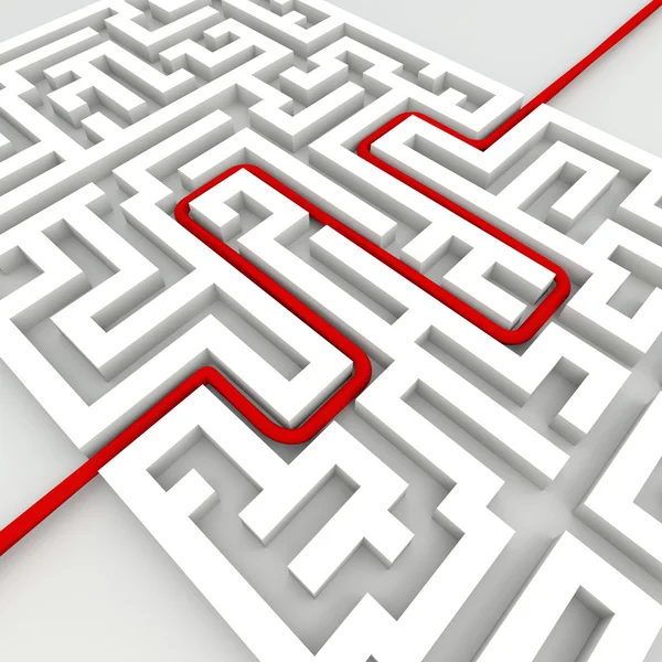 Business labyrinth success concept — Stock Photo, Image