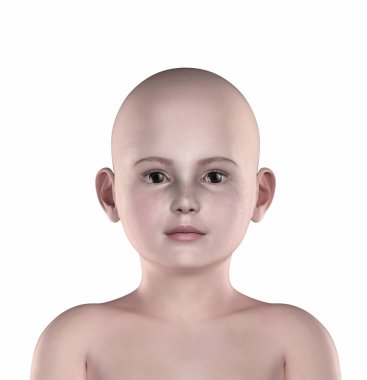çocuğun anatomik poz izole