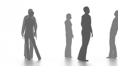 İnsanlar konuşuyor kalabalık