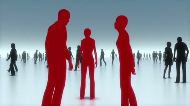 Des individus dans la foule — Video