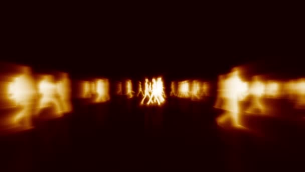 Fantasmas caminantes abstractos — Vídeos de Stock