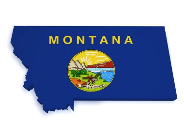 Montana harita 3d şekil