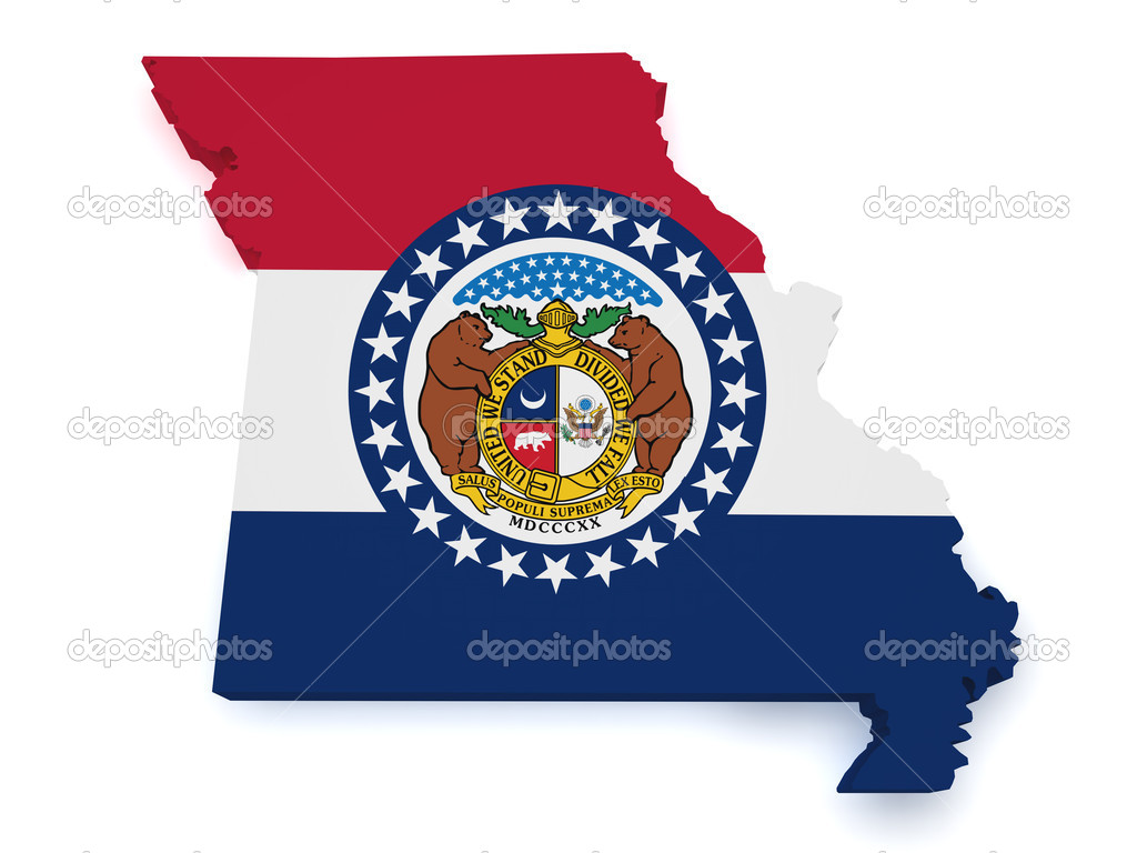 Missouri Map 3d Shape