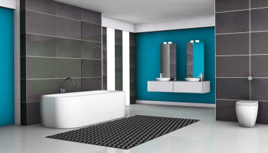 Modern banyo iç mimarisi