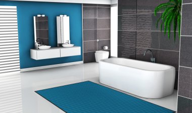 Mavi banyo