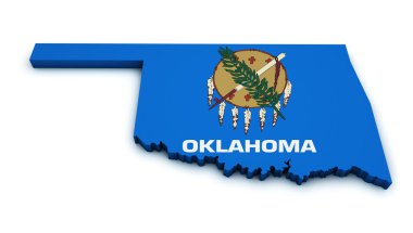 Oklahoma harita bayrağı şekli