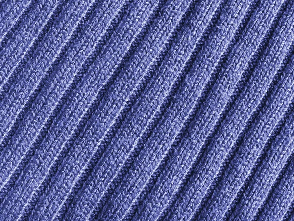 Textura de tecido de lã azul — Fotografia de Stock