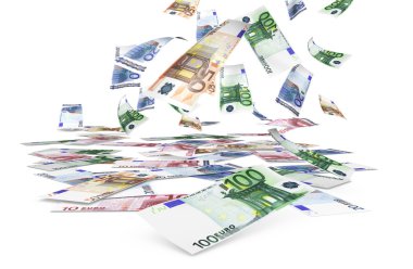 düşen euro banknot