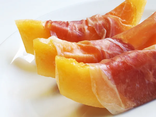 Prosciutto e melone — Foto Stock