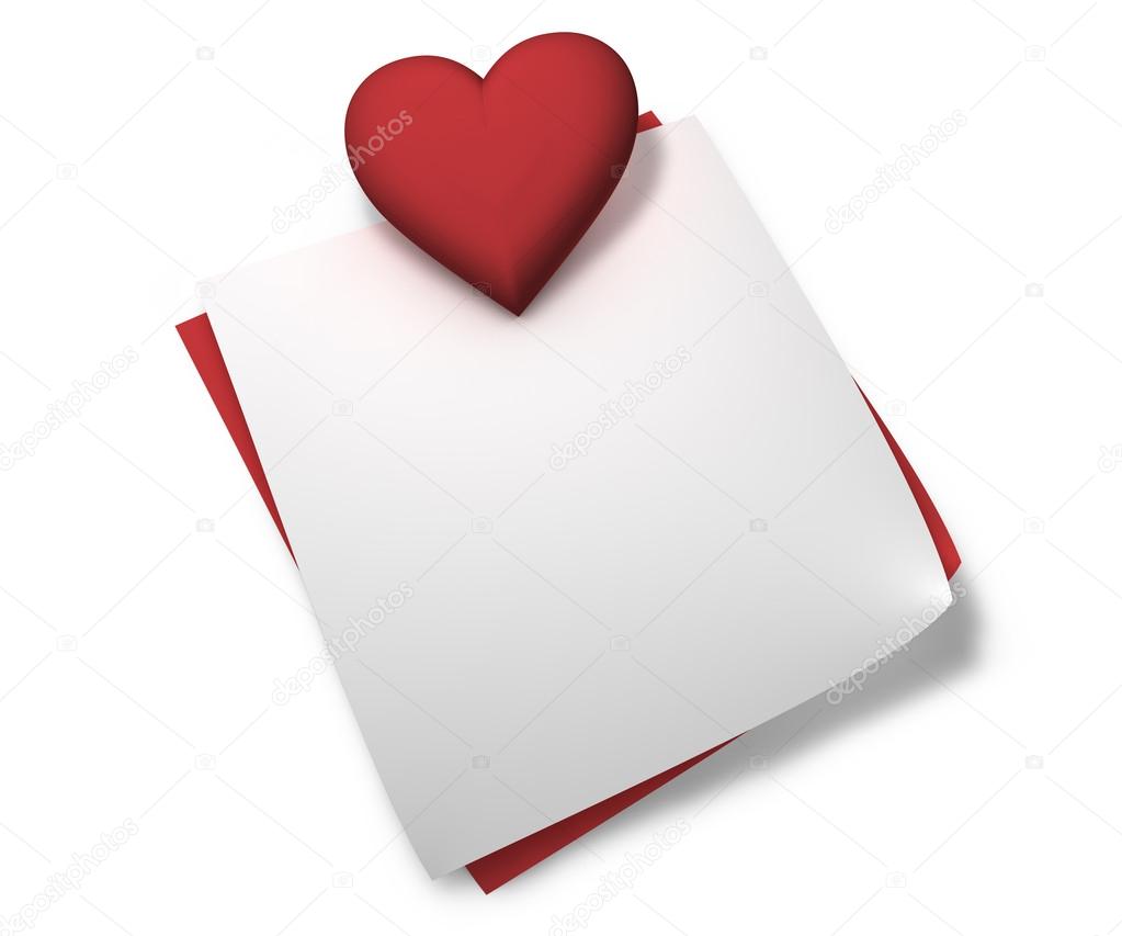 Red Heart Love Notes
