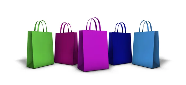 Bolsas de compras multicolor — Foto de Stock