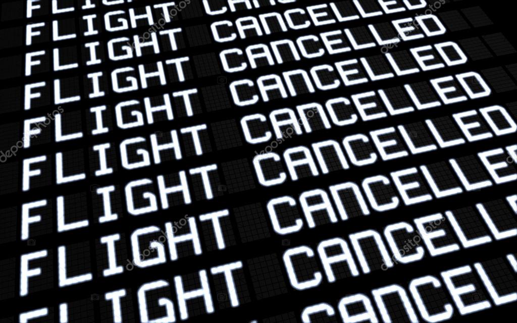 Airport Board Cancelled Flights