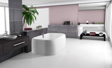 Modern banyo iç mimarisi