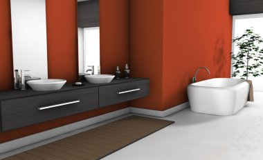 Kırmızı banyo